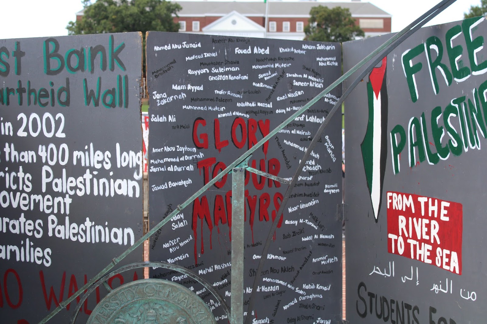 Marking Oct. 7, pro-Palestinian students stage vigil and teach-in at center of campus